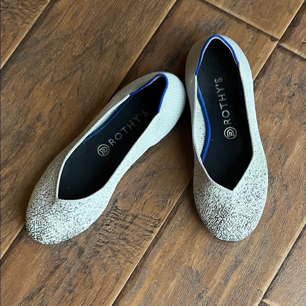 Rothy's Women's Textured Gray Flats - Size 8 1/2